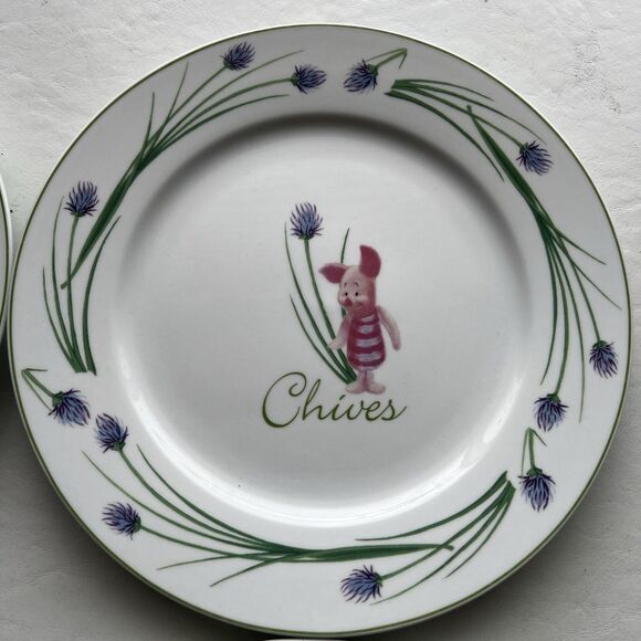 Disney Winnie the Pooh Herb Dinner Plates Set of 4 - Picture 8 of 14